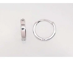 Sidabriniai auskarai su apvaliu segtuku - 2 g. - 12 mm.