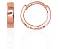 Sidabriniai auskarai su apvaliu segtuku - 1.6 g. - 11 mm.