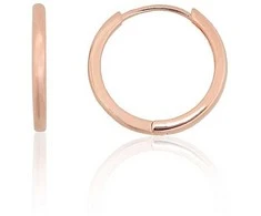 Sidabriniai auskarai su apvaliu segtuku - 2.3 g. - 18.5 mm.