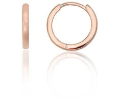 Sidabriniai auskarai su apvaliu segtuku - 1.5 g. - 13 mm.