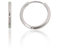Sidabriniai auskarai su apvaliu segtuku - 2.3 g. - 18.5 mm.