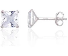 Sidabriniai auskarai Vinukai, Praba: 925°, - 1.1 g. - 6 mm.