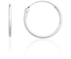 Sidabriniai auskarai –žiedai - 0.4 g. - 14 mm.
