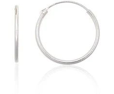 Sidabriniai auskarai –žiedai - 0.5 g. - 18 mm.