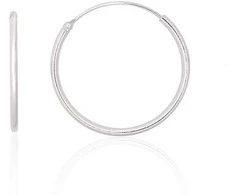 Sidabriniai auskarai –žiedai - 0.6 g. - 20 mm.
