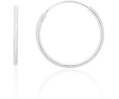 Sidabriniai auskarai –žiedai - 0.6 g. - 18 mm.