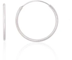 Sidabriniai auskarai –žiedai - 0.6 g. - 20 mm.