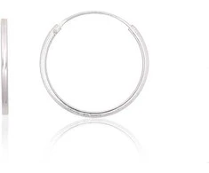Sidabriniai auskarai –žiedai - 0.7 g. - 18 mm.