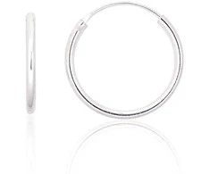 Sidabriniai auskarai –žiedai - 0.9 g. - 18 mm.