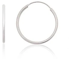 Sidabriniai auskarai –žiedai - 1.1 g. - 25 mm.