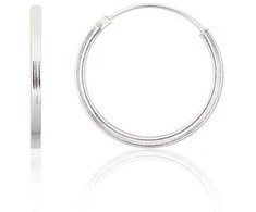 Sidabriniai auskarai –žiedai - 1.2 g. - 18 mm.