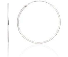 Sidabriniai auskarai –žiedai - 1.2 g. - 30 mm.