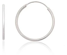 Sidabriniai auskarai –žiedai - 1.2 g. - 25 mm.