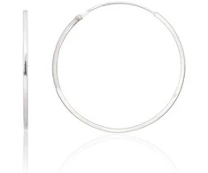 Sidabriniai auskarai –žiedai - 1.2 g. - 30 mm.