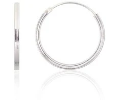 Sidabriniai auskarai –žiedai - 1.2 g. - 18 mm.