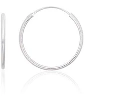 Sidabriniai auskarai –žiedai - 1.2 g. - 22 mm.