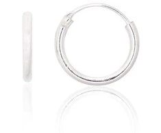 Sidabriniai auskarai –žiedai - 12 mm. - 0.5 g.
