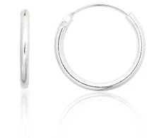Sidabriniai auskarai –žiedai - 12 mm. - 0.4 g.