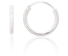 Sidabriniai auskarai –žiedai - 12 mm. - 0.5 g.