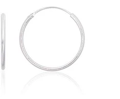 Sidabriniai auskarai –žiedai - 1.3 g. - 22 mm.
