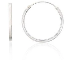 Sidabriniai auskarai –žiedai - 1.3 g. - 20 mm.