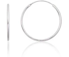 Sidabriniai auskarai –žiedai - 1.4 g. - 25 mm.