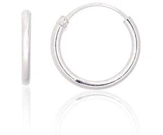 Sidabriniai auskarai –žiedai - 14 mm. - 0.7 g.