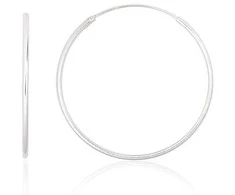 Sidabriniai auskarai –žiedai - 1.5 g. - 35 mm.