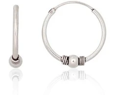 Sidabriniai auskarai –žiedai - 1.6 g. - 20 mm.