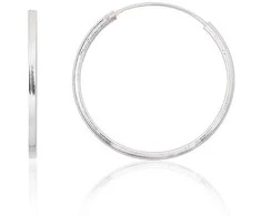 Sidabriniai auskarai –žiedai - 1.7 g. - 25 mm.
