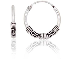 Sidabriniai auskarai –žiedai - 1.7 g. - 16 mm.