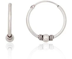 Sidabriniai auskarai –žiedai - 1.7 g. - 20 mm.