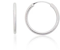 Sidabriniai auskarai –žiedai - 1.7 g. - 20 mm.