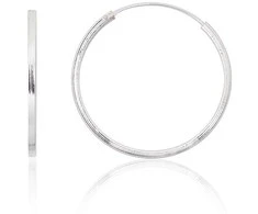 Sidabriniai auskarai –žiedai - 1.7 g. - 25 mm.