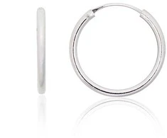 Sidabriniai auskarai –žiedai - 1.7 g. - 20 mm.