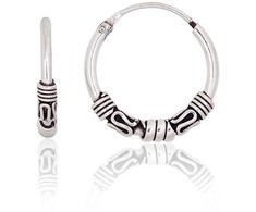 Sidabriniai auskarai –žiedai - 1.7 g. - 16 mm.