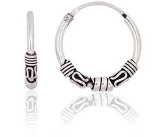 Sidabriniai auskarai –žiedai - 1.8 g. - 16 mm.