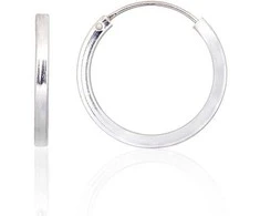 Sidabriniai auskarai –žiedai - 1.9 g. - 20 mm.