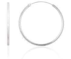 Sidabriniai auskarai –žiedai - 2.2 g. - 30 mm.