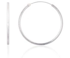 Sidabriniai auskarai –žiedai - 2.2 g. - 30 mm.