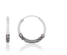 Sidabriniai auskarai –žiedai - 2.3 g. - 20 mm.