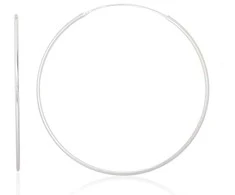 Sidabriniai auskarai –žiedai - 2.5 g. - 55 mm.