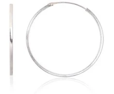 Sidabriniai auskarai –žiedai - 2.6 g. - 35 mm.