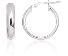 Sidabriniai auskarai –žiedai - 2.7 g. - 20 mm.