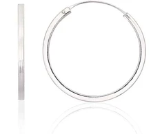 Sidabriniai auskarai –žiedai - 2.9 g. - 30 mm.
