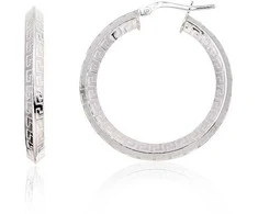 Sidabriniai auskarai –žiedai - 32 mm. - 4.8 g.