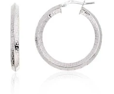 Sidabriniai auskarai –žiedai - 32 mm. - 4.8 g.