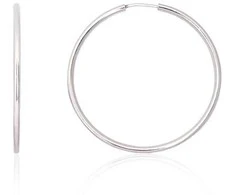 Sidabriniai auskarai –žiedai - 3.4 g. - 37 mm.