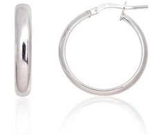 Sidabriniai auskarai –žiedai - 3.4 g. - 25 mm.