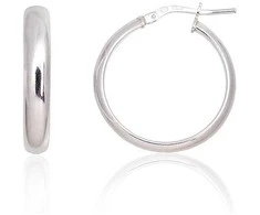 Sidabriniai auskarai –žiedai - 3.4 g. - 25 mm.